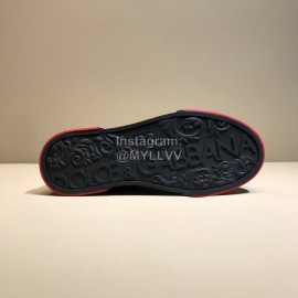 DG Autumn Winter Leather Casual Sneakers For Men Red