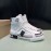 DG Calf Leather High Top Casual Sneakers For Men White
