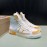 DG Calf Leather High Top Casual Sneakers For Men Orange