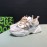 DG Calf Leather Mesh Casual Thick Soled Sneakers For Men Beige