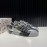 DG 3d Printed Calf Leather Casual Sneakers For Men Silver