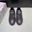 DG 3d Printed Calf Leather Casual Sneakers For Men Black