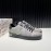 DG Printed Leather Casual Sneakers For Men Gray