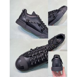 DG Calf Leather Casual Sneakers For Men Black
