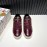 DG Alligator Calf Leather Fashion Sneakers For Men Reddish Brown