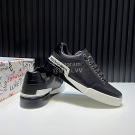 DG Fashion Cowhide Casual Sneakers For Men Black