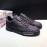 DG Fashion Black Cowhide Casual Sneakers For Men