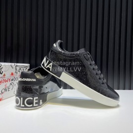 DG Fashion Cowhide Casual Sneakers Black For Men