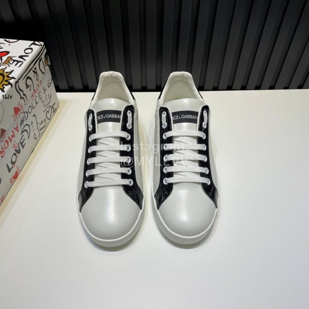 DG Fashion Cowhide Casual Sneakers White For Men
