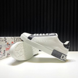 DG Fashion Cowhide Casual Sneakers White For Men