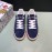 DG Fashion Cowhide Casual Sneakers For Men Navy