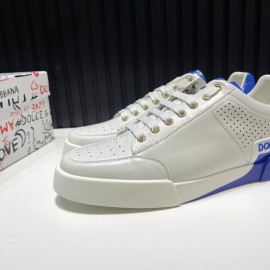 DG Fashion Cowhide Casual Sneakers For Men Blue
