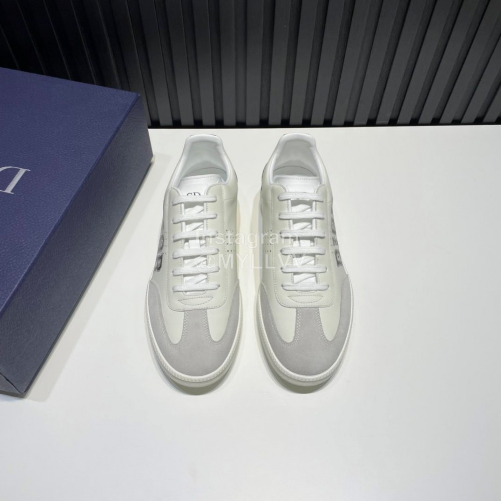 Dior And Daniel Arsham Leather Casual Shoes For Men Black