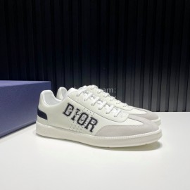 Dior And Daniel Arsham Leather Casual Shoes For Men Black