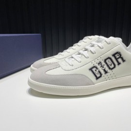 Dior And Daniel Arsham Leather Casual Shoes For Men Black