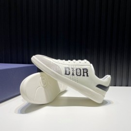 Dior And Daniel Arsham Leather Casual Shoes For Men Black