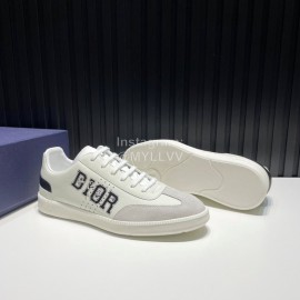 Dior And Daniel Arsham Leather Casual Shoes For Men Black