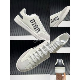 Dior And Daniel Arsham Leather Casual Shoes For Men Black