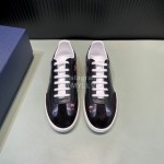 Dior And Daniel Arsham Printed Leather Casual Shoes For Men Black