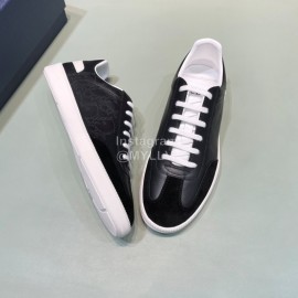 Dior And Daniel Arsham Smooth Leather Casual Shoes For Men Black