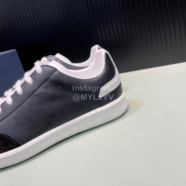 Dior And Daniel Arsham Smooth Leather Casual Shoes For Men Black