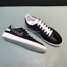 Dior And Daniel Arsham Tick Embroidery Leather Casual Shoes For Men Black