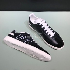 Dior And Daniel Arsham Leather Letter Printed Casual Shoes For Men Black
