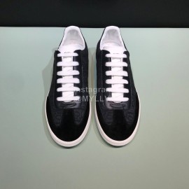 Dior And Daniel Arsham Letter Printed Cowhide Black Casual Shoes For Men 