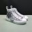 Dior Oblique Printed Little Bee Embroidery High Top Casual Shoes For Men And Women