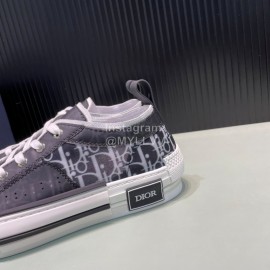 Dior Oblique Printed Transparent Mesh Fabric Casual Shoes For Men And Women Black