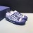Dior Oblique Printed Transparent Mesh Fabric Casual Shoes For Men And Women Navy