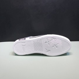 Dior Oblique Printed Transparent Mesh Fabric High Top Leisure Couple Shoes 