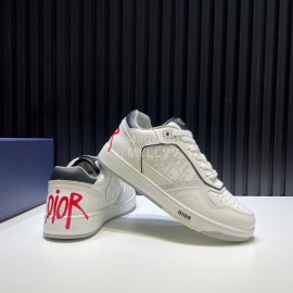 Dior Oblique Printed Leather Sneakers For Men And Women Black