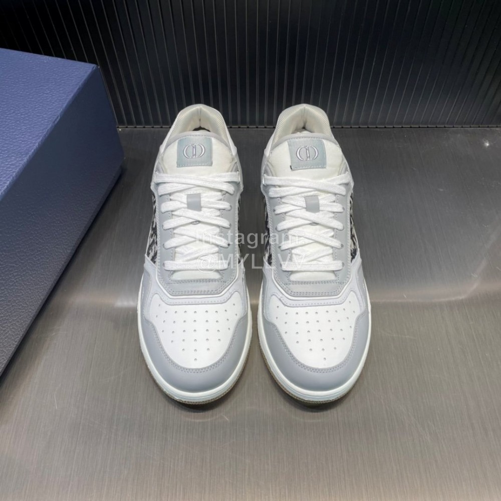 Dior Oblique Printed Leather Sneakers For Men And Women