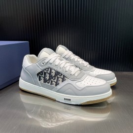 Dior Oblique Printed Leather Sneakers For Men And Women