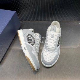Dior Oblique Printed Leather Sneakers For Men And Women