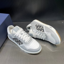 Dior Oblique Printed Leather Sneakers For Men And Women