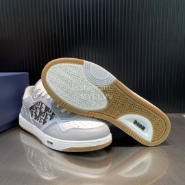 Dior Oblique Printed Leather Sneakers For Men And Women