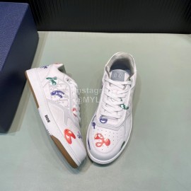 Dior Oblique Galaxy Printed Calf Leather Sneakers For Men And Women 