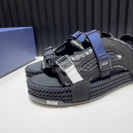 Dior Atlas Oblique Printed Leather Nylon Lace Scandals For Men And Women Black