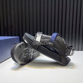 Dior Atlas Oblique Printed Leather Nylon Lace Scandals For Men And Women Black