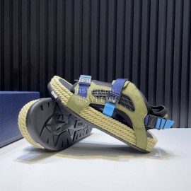 Dior Atlas Oblique Printed Leather Nylon Lace Scandals For Men And Women Blue