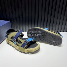 Dior Atlas Oblique Printed Leather Nylon Lace Scandals For Men And Women Blue