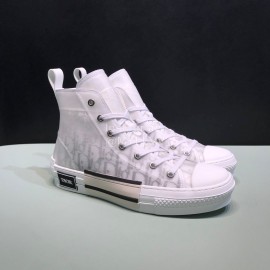 Dior Classic Oblique Printed High Top Casual Shoes For Men And Women