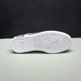 Dior Black Oblique Printed High Top Couple Casual Shoes 