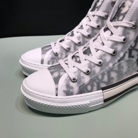 Dior Classic Oblique Printed High Top Couple Casual Shoes 