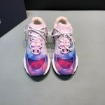 Dior Dyeing Printing Leather Sneakers For Men And Women