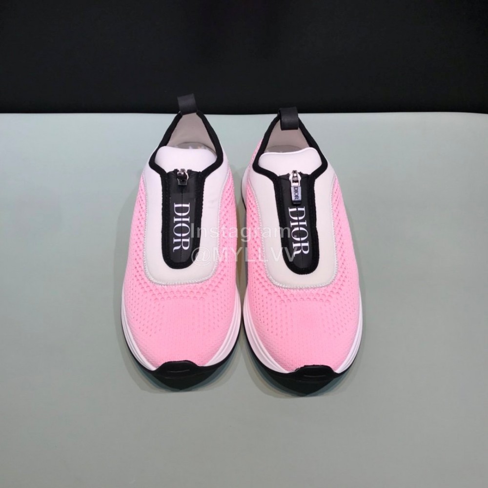 Dior Summer Soft Sneakers For Men And Women Pink