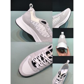 Dior Oblique Printed Suede Sneakers For Men And Women White