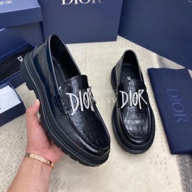 Dior Co Branded Shawn Stussy Leather Shoes For Men